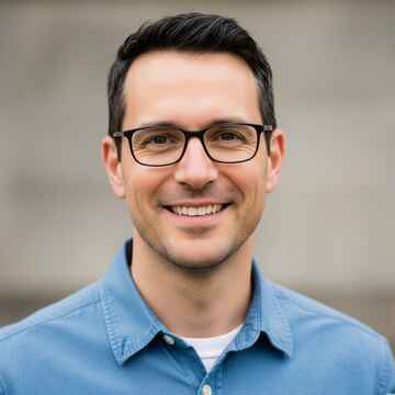 Satisfied father with personalized children's stories